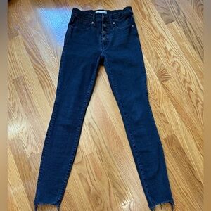 Madewell 9" high rise skinny jeans, size 26